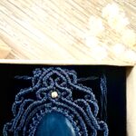 Médaillon labradorite macramé fait main